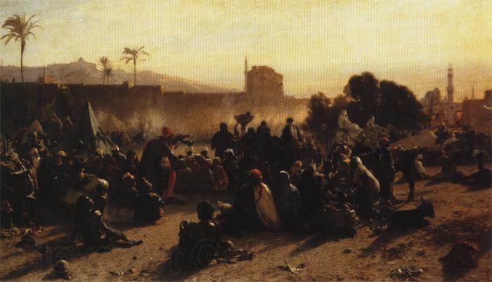Wilhelm Gentz An Arab Encampment. 1870. Oil on canvas